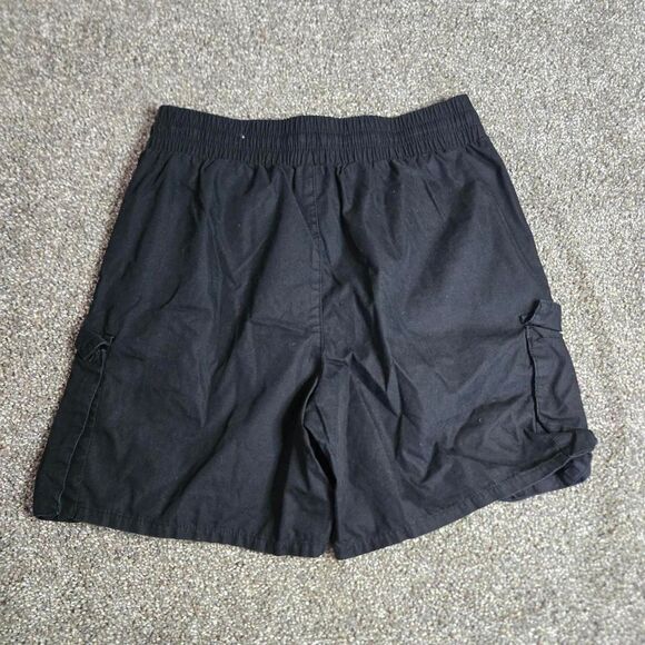 Men's Unisex Black No Boundaries Cargo Style Relax Fit Shorts - Picture 3 of 4